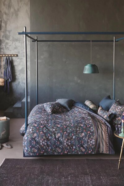 Pip Studio perkálové povlečení Mirrorama tmavě modré 200x200 +2x 70x90 cm