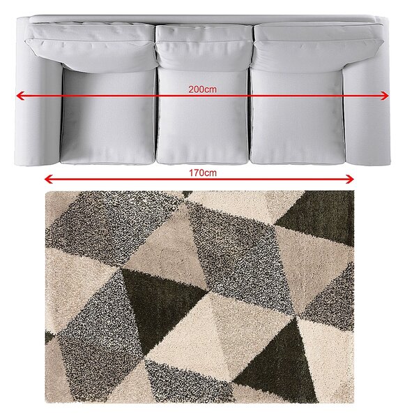 Koberec Royal beige/jungle green 120x170 cm