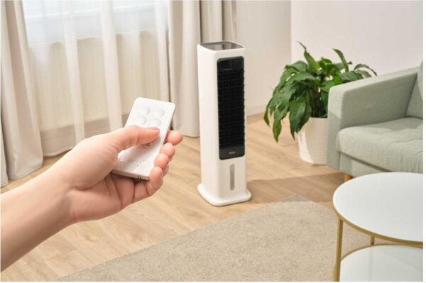 Sencor- Chytrý mobilní ochlazovač vzduchu 60W/230V Wi-Fi bílá + dálkové ovládání