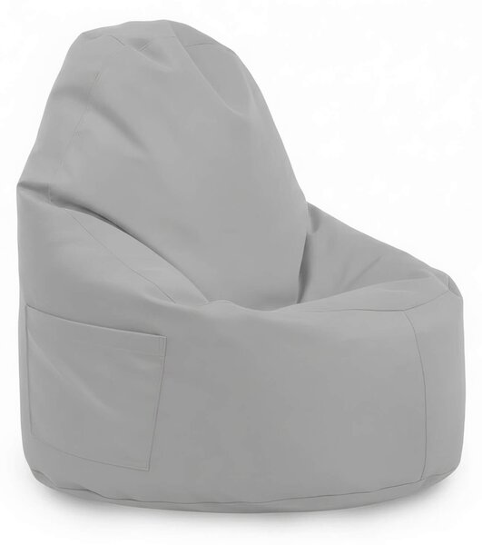 Sedací vak Primabag Porty plyš šedá
