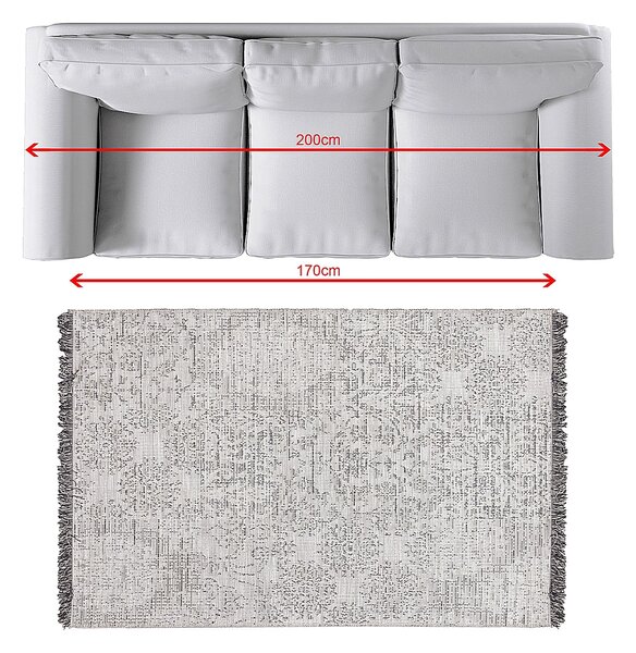 Koberec Tweed grey 120x170 cm