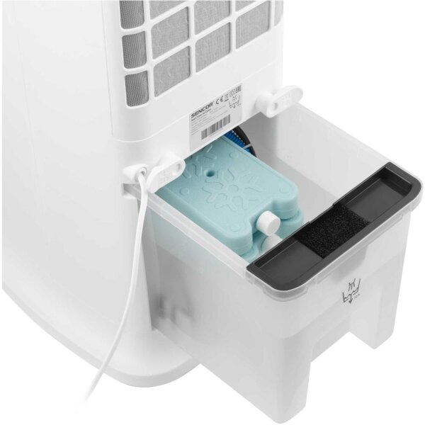 Sencor- Chytrý mobilní ochlazovač vzduchu 60W/230V Wi-Fi bílá + dálkové ovládání