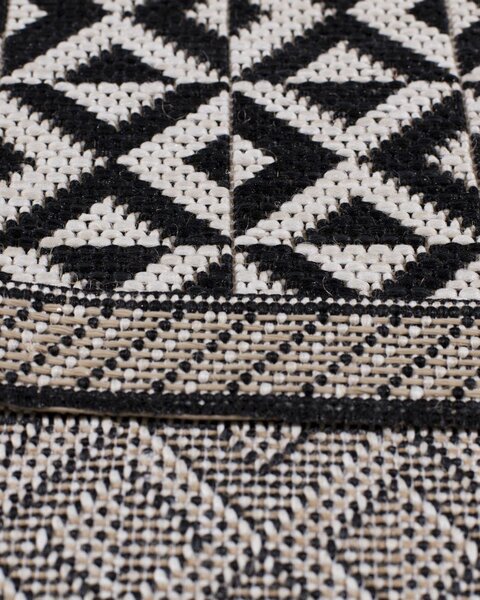 Koberec Modern Geometric black/beige 120x170cm