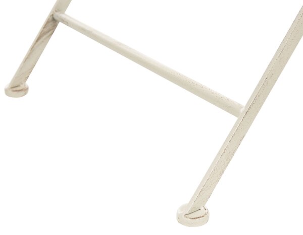 Bistro stolek BIVIO 90 cm 90 cm Kov Krémově bílá
