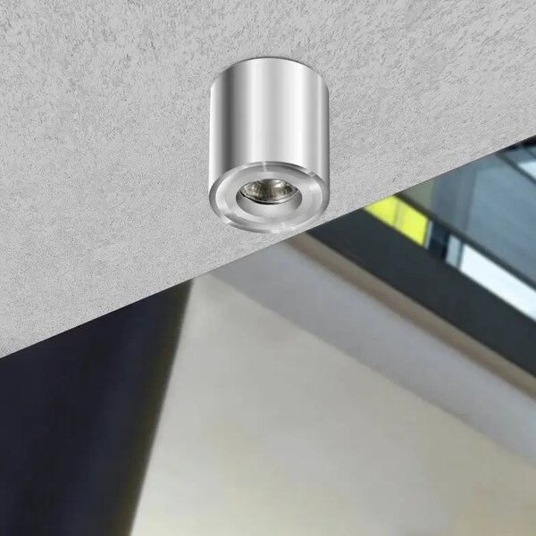 Moderní bodové svítidlo Mini Bross chrom – Šedá