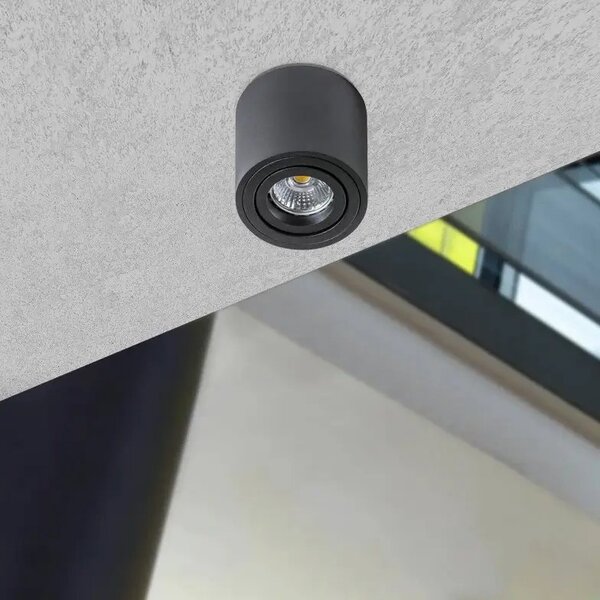 Moderní bodové svítidlo Mini Bross černé – Černá