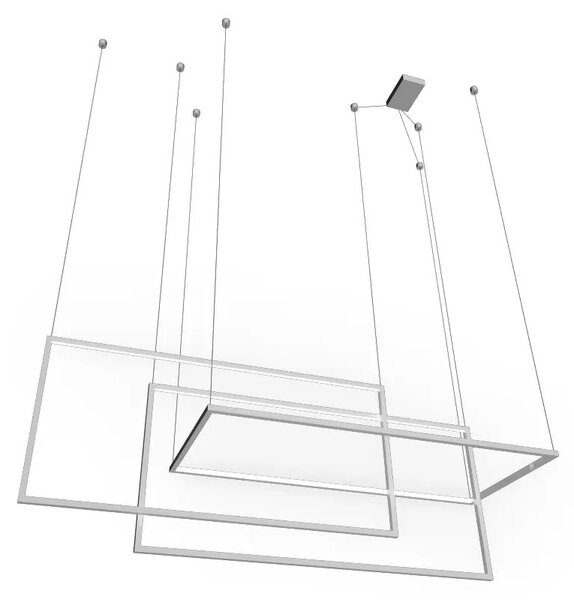 Designový lustr Metric stmívatelný bílé – Bílá