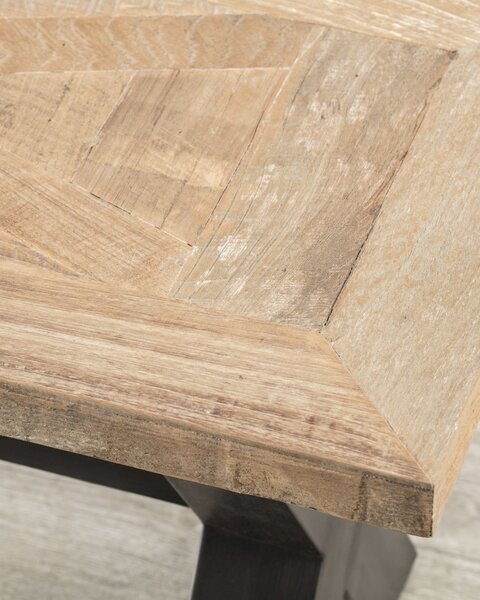 Lavice Mosca 160x40x46 black&natural