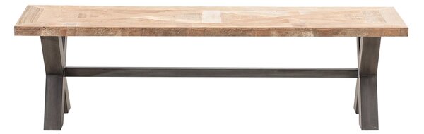 Lavice Mosca 160x40x46 black&natural