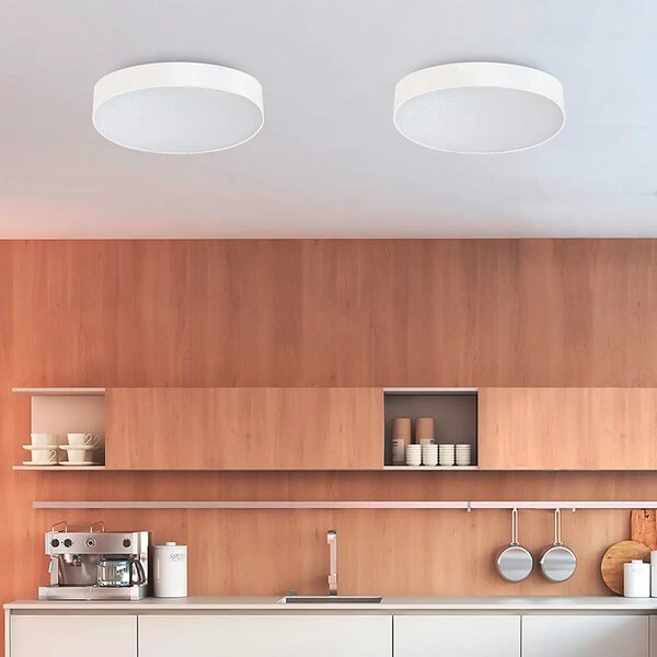 Moderní LED stropní svítidlo Monza II R 30 3000K bílé – Bílá
