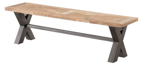 Lavice Mosca 160x40x46 black&natural
