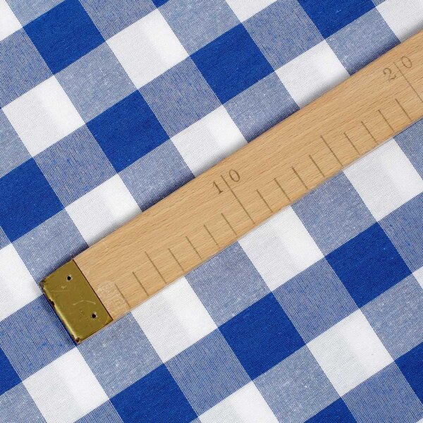Biante Dekorační povlak na polštář s lemem Rebeka RE-007 Modro-bílá kostka velká 30 x 50 cm