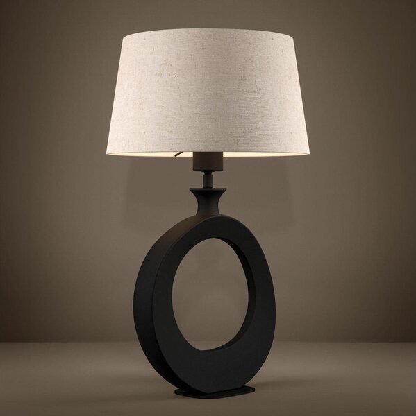 Eglo 390423 - Stolní lampa DIEZMA 1xE27/60W/230V 52,5 cm černá/krémová