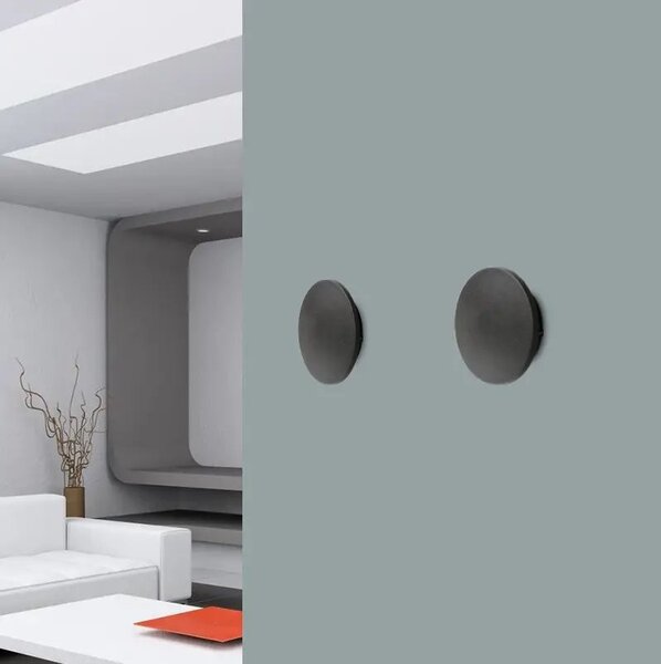 LED nástěnné svítidlo Ancona S černé – Černá