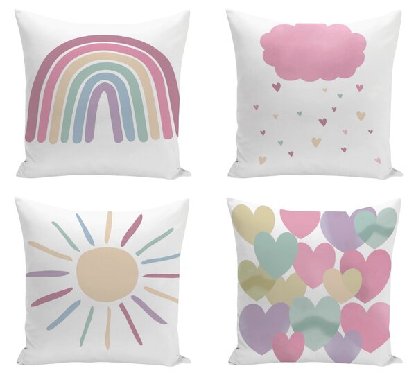 XPOSE® Set povlaků na polštář AMÁLKA 43x43 cm - set 4 ks