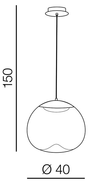 Designový lustr Helena A – Čirá