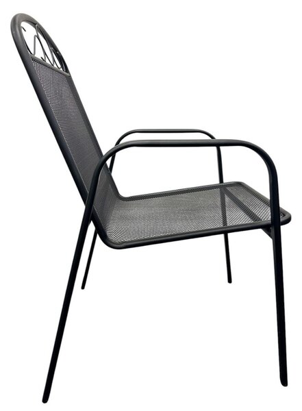 VerDesign BABU zahradní set 4+1, černý antracit