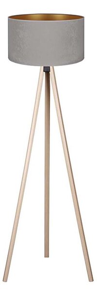 Brilagi - Stojací lampa VELVET 1xE27/60W/230V béžová/šedá