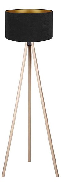 Brilagi - Stojací lampa VELVET 1xE27/60W/230V béžová/černá