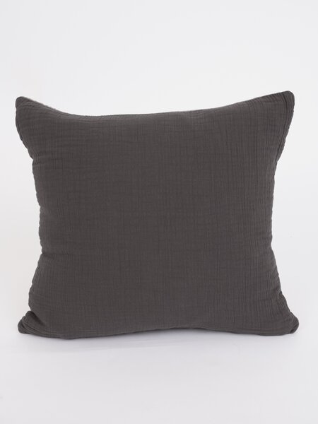 MK Lůžkoviny Mušelínový povlak na polštář 40 x 40 cm - Alexia Duo cappuccino/tmavě šedá