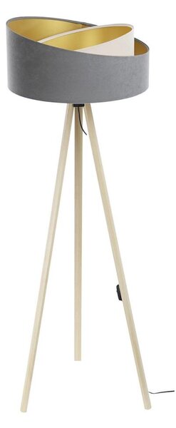 Stojací lampa GALAXY 1xE27/60W/230V šedá/béžová