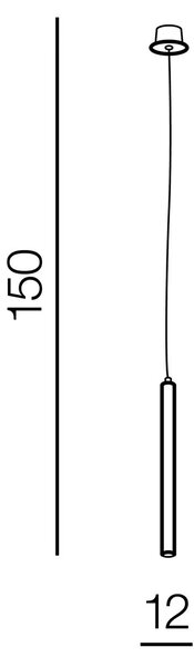 Dřevěný lustr Izolda 1 – Černá