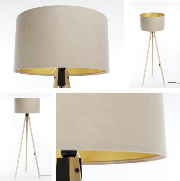 Stojací lampa STANDART 1xE27/60W/230V béžová