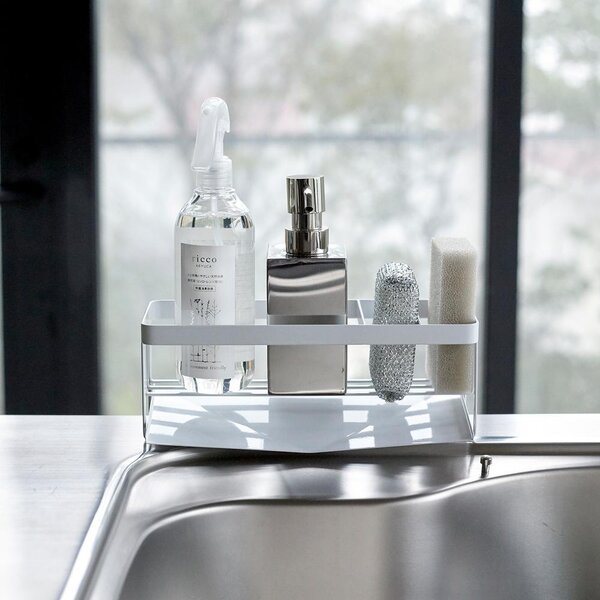 Organizér dřezů Yamazaki Tower White