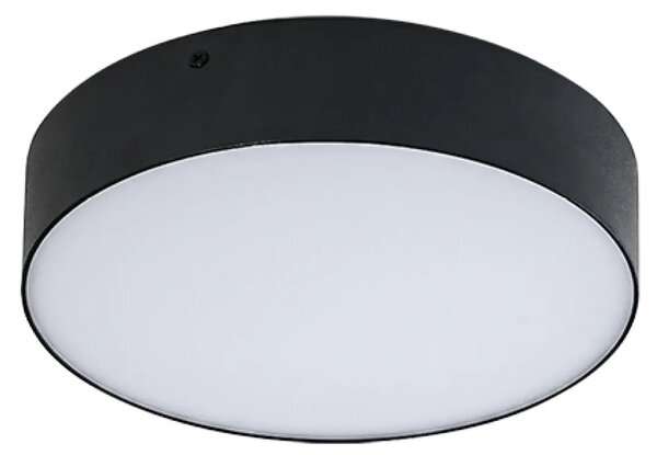 Moderní LED stropní svítidlo Monza II R 30 3000K černé – Černá