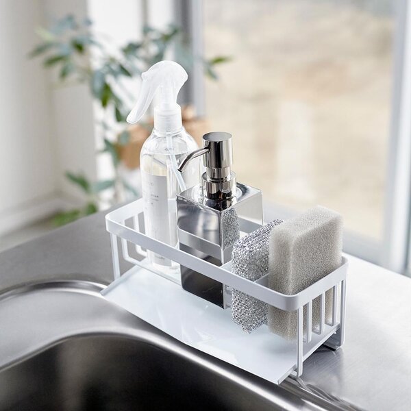 Organizér dřezů Yamazaki Tower White