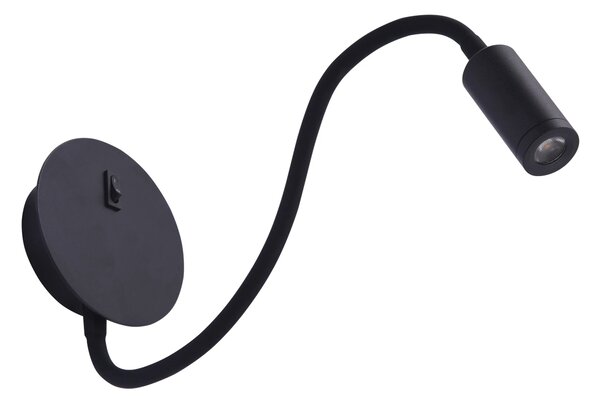 LED nástěnné svítidlo Nogat černé – Černá