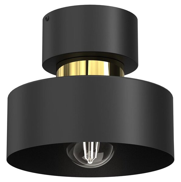 Stropní svítidlo MARTI 1xE27/15W/230V černá/zlatá
