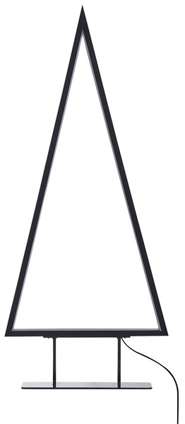 Vánoční dekorace LED LOPPI 47/69 cm Vánoční stromek Černá