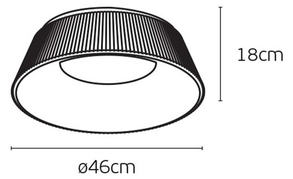 VK Light Aelia LED stropní svítidlo Bílá