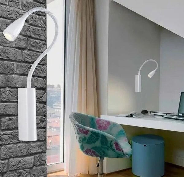 LED nástěnné svítidlo Veronica bílé – Bílá