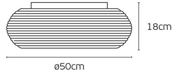 VK Light Oak LED stropní svítidlo Ø350 mm