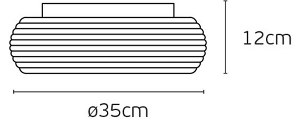 VK Light Oak LED stropní svítidlo Ø350 mm