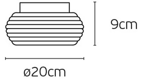VK Light Oak LED stropní svítidlo Ø350 mm