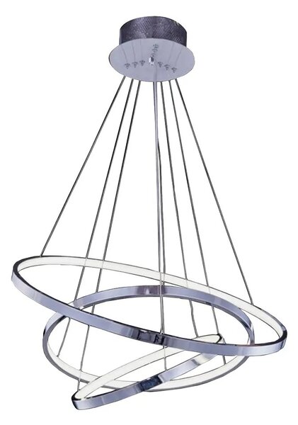 Luxusní lustr Wheel 3 Dimm chrom – Šedá