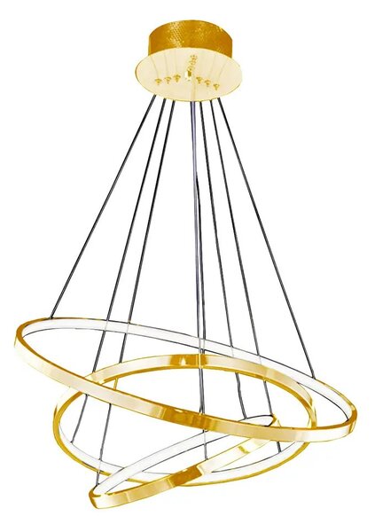 Luxusní lustr Wheel 3 Dimm zlaté – Zlatá