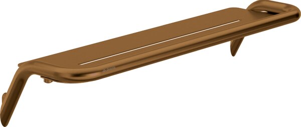 Deante Silia, nástěnná polička 436x124x89 mm, broušený bronz, DEA-ADI_C511