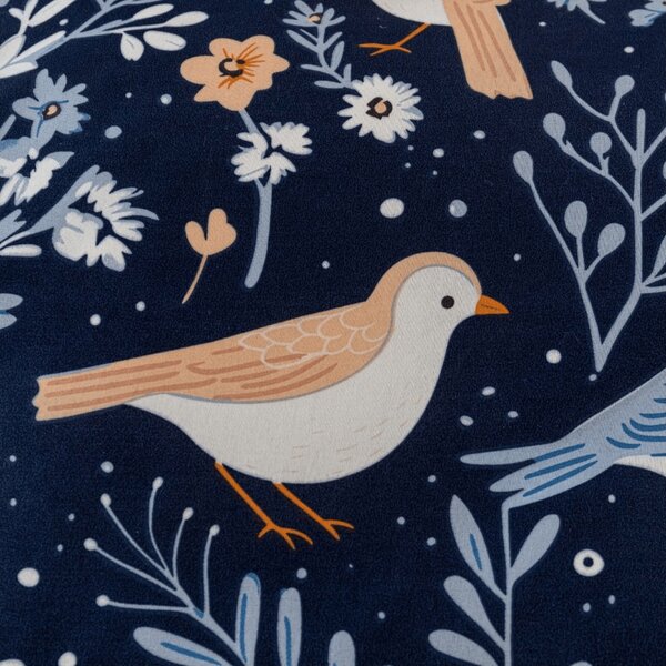 Povlečení z mikrovlákna DENIM BIRDS modré Rozměr povlečení: 70 x 90 cm | 140 x 200 cm