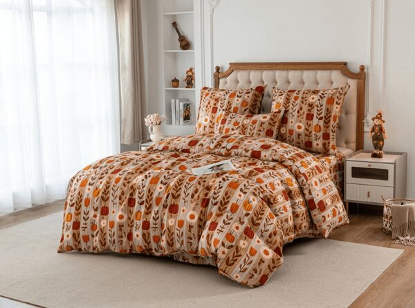 Povlečení z mikrovlákna PUMPKIN STRIPES barevné Rozměr povlečení: 70 x 90 cm | 140 x 200 cm