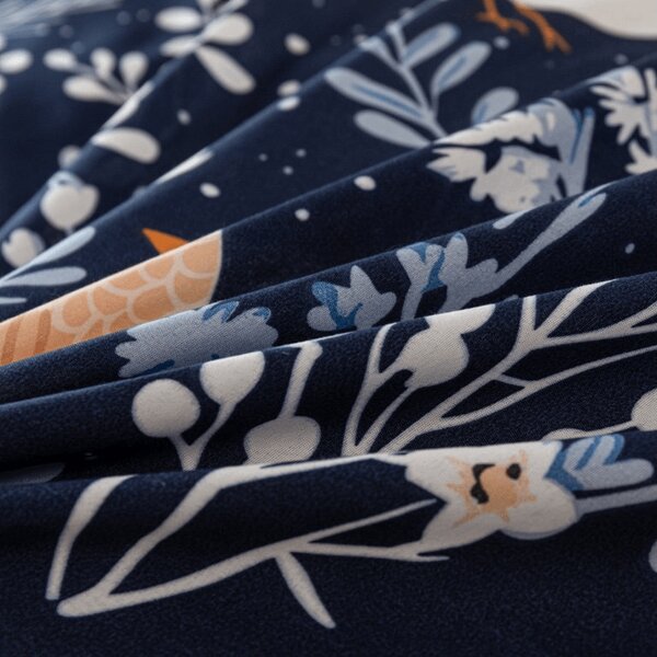Povlečení z mikrovlákna DENIM BIRDS modré Rozměr povlečení: 70 x 90 cm | 140 x 200 cm