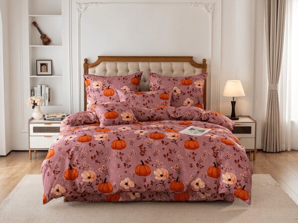 Povlečení z mikrovlákna PUMPKINS ROSAVIE starorůžové Rozměr povlečení: 70 x 90 cm | 140 x 200 cm