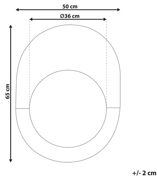 Zrcadlo RETY 50 cm 65 cm Kámen Zlatorůžová