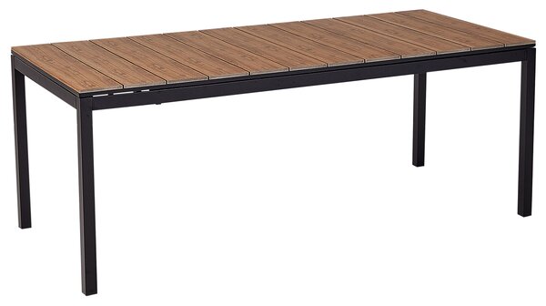 Rozkládací zahradní jídelní stůl TOFANE 198/248 cm 90 cm Hnědá