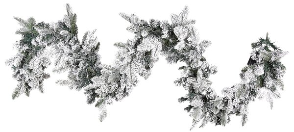 Zasněžená vánoční girlanda LED SUNDO 180 cm Bílá
