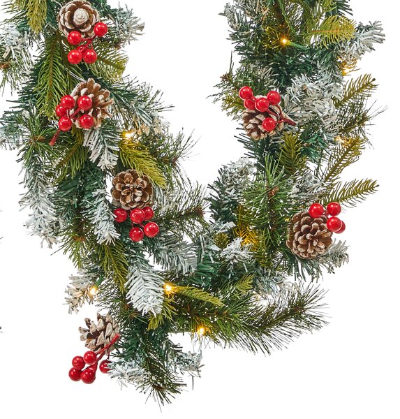 Vánoční girlanda LED PAIMIO 270 cm Zelená