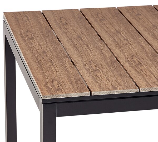 Rozkládací zahradní jídelní stůl TOFANE 198/248 cm 90 cm Hnědá